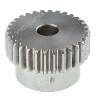 RS PRO Stainless Steel 30 Teeth Spur Gear, 1 Module, 8mm Bore, 30 mm Pitch Diameter, 25 mm Hub Diameter 521-6761