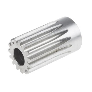 RS PRO Stainless Steel 15 Teeth Spur Gear 1 Module, 8mm Bore, 15mm Pitch Diameter, 17mm Hub Diameter 521-6711