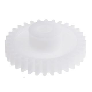 RS PRO Polyoxymethylene 36 Teeth Spur Gear, 0.5 Module, 5mm Bore Diameter, 18mm Pitch Diameter, 10mm Hub Diameter 521-7102