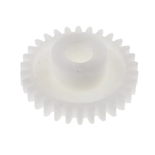 RS PRO Polyoxymethylene 30 Teeth Spur Gear 0.8 Module 6mm Bore 24mm Pitch Diameter 12mm Hub Diameter 521-7310