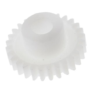 RS PRO Polyoxymethylene 28 Teeth Spur Gear, 0.5 Module, 4mm Bore, 14mm Pitch Diameter, 8mm Hub Diameter 521-7051