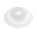 RS PRO Polyoxymethylene 40 Teeth Spur Gear 0.5 Module 5mm Bore 20mm Pitch Diameter 12mm Hub Diameter 521-7118