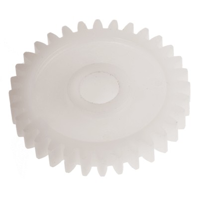 RS PRO Polyoxymethylene 32 Teeth Spur Gear 0.8 Module 6mm Bore 25.6mm Pitch Diameter 12mm Hub Diameter 521-7326
