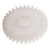 RS PRO Polyoxymethylene 32 Teeth Spur Gear 0.8 Module 6mm Bore 25.6mm Pitch Diameter 12mm Hub Diameter 521-7326