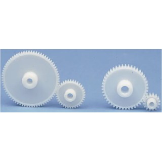 RS PRO Polyoxymethylene 35 Teeth Spur Gear, 0.5 Module, 5mm Bore, 17.5mm Pitch Diameter, 10mm Hub Diameter 521-7089