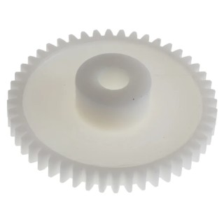 RS PRO Polyoxymethylene 48 Teeth Spur Gear 0.8 Module 6mm Bore 38.4mm Pitch Diameter 14.5mm Hub Diameter 521-7360