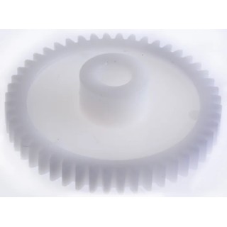 RS PRO Polyoxymethylene 48 Teeth Spur Gear, 1 Module, 8mm Bore Diameter, 48 mm Pitch Diameter, 16 mm Hub Diameter 521-7613