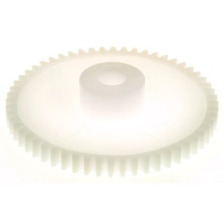 RS PRO Polyoxymethylene 56 Teeth Spur Gear, 0.8 Module, 6mm Bore, 44.8 mm Pitch Diameter, 14.5 mm Hub Diameter 521-7398