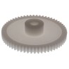 RS PRO Polyoxymethylene 60 Teeth Spur Gear, 1 Module, 8mm Bore Diameter, 60mm Pitch Diameter, 18mm Hub Diameter 521-7641
