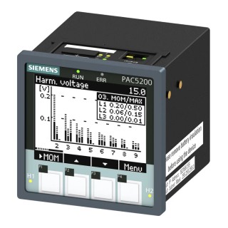 Siemens SENTRON PAC5200 Electrical LCD Energy Meter 7KM5412-6BA00-1EA2 with 2 Outputs and ±0.2 % Accuracy
