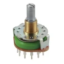 Alps Alpine Rotary Switch 4 Position 3P4T 250mA Terminal PCB Mount SRRM342800