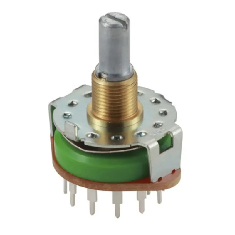 Alps Alpine Rotary Switch 4 Position 3P4T 250mA Terminal PCB Mount SRRM342800