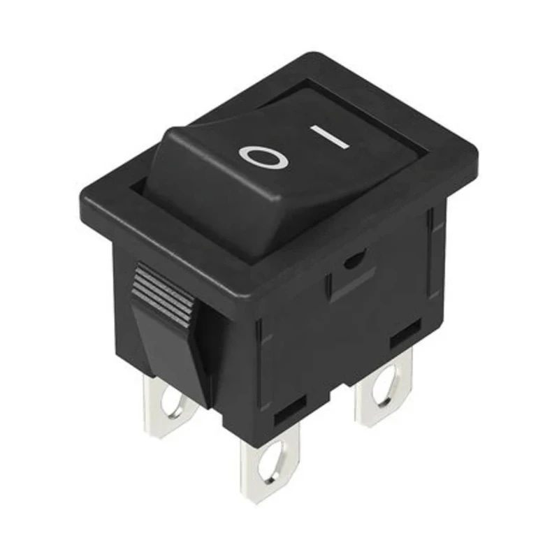 Alps Alpine DPST Latching Rocker Switch Panel Black Actuator 10A 250V AC SDDJE30300