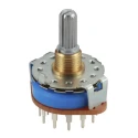 Alps Alpine 3 Position 4P3T Rotary Switch 250mA Terminal SRRM433700