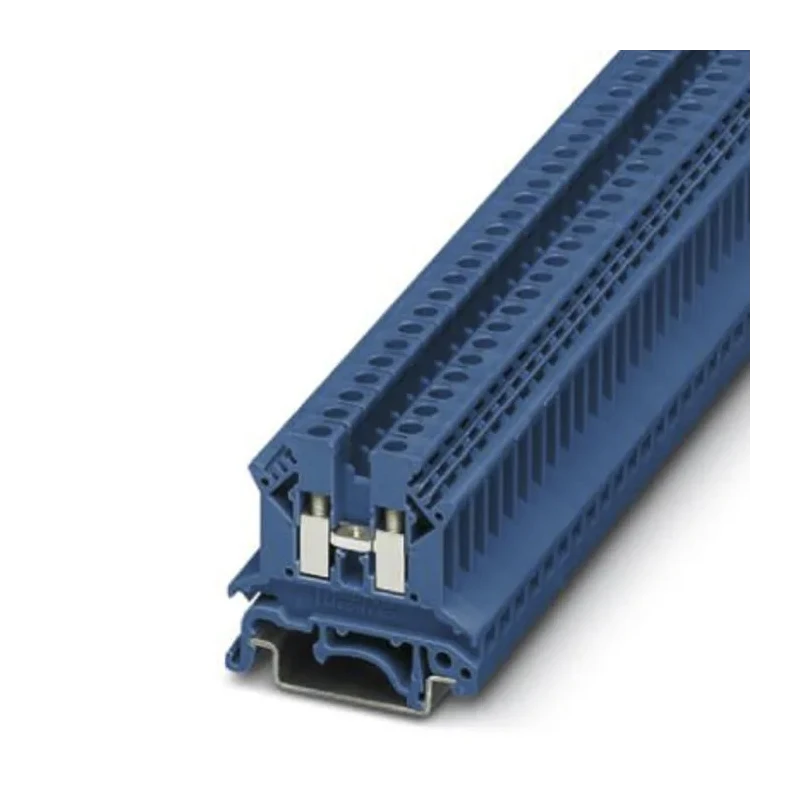 Phoenix Contact UK 2.5 B BU Series Feed Through Terminal Block Blue, 0.2mm² to 2.5mm², 24A, 800V, Screw Termination 3001048