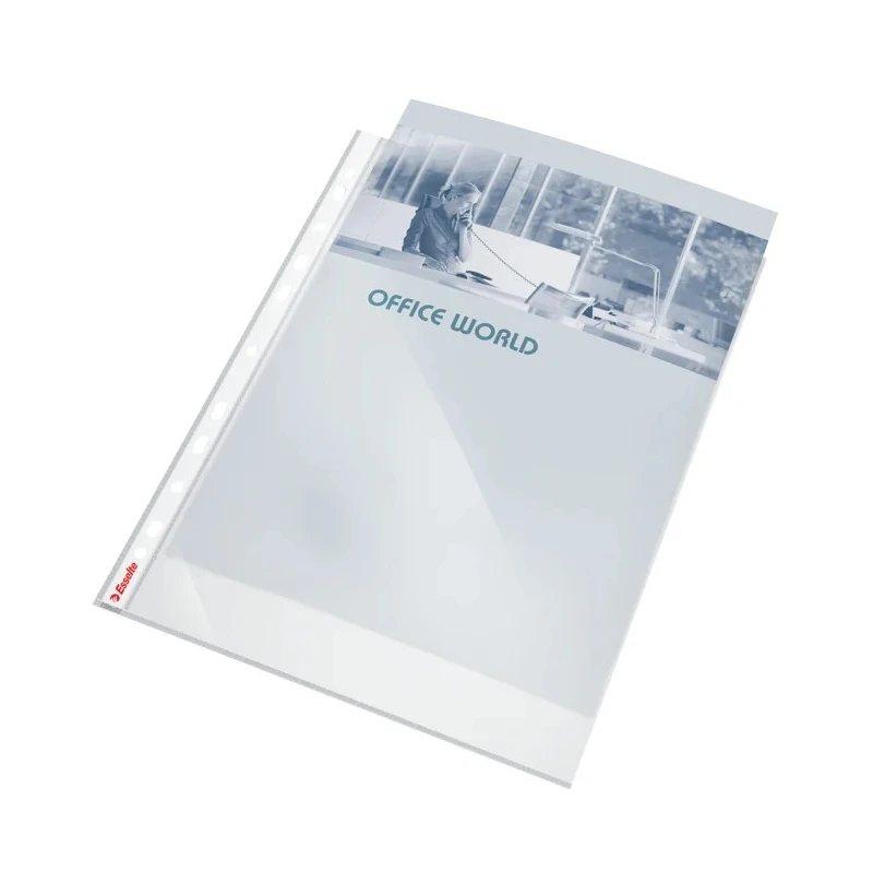 Esselte Transparent Polypropylene A4 Document Wallet 230mm Width 13088