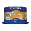 Verbatim DVD+R Blank DVD Discs 4.7GB 16X Speed 50 Pack Spindle 43533