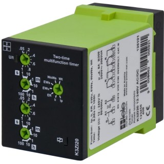 Tele Multifunction Timer Relay 2-Contact 12 to 240 V AC/DC 1 s to 100 h DPDT K3ZI20