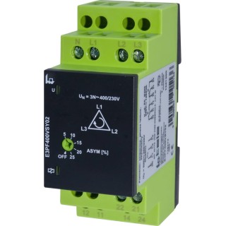Tele Monitoring Relay 3 Phase 400 V AC Monitor Range DPDT DIN Rail Mount E3PF400VSY02