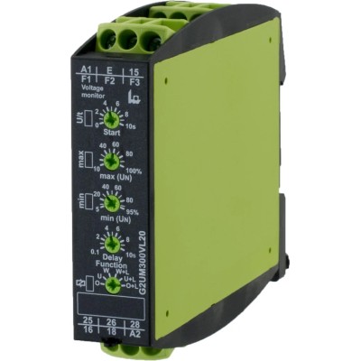 Tele Monitoring Relay 1 Phase DPDT DIN Rail Mount 24-240V AC GAMMA Series G2UM300VL20 24-240VAC/DC