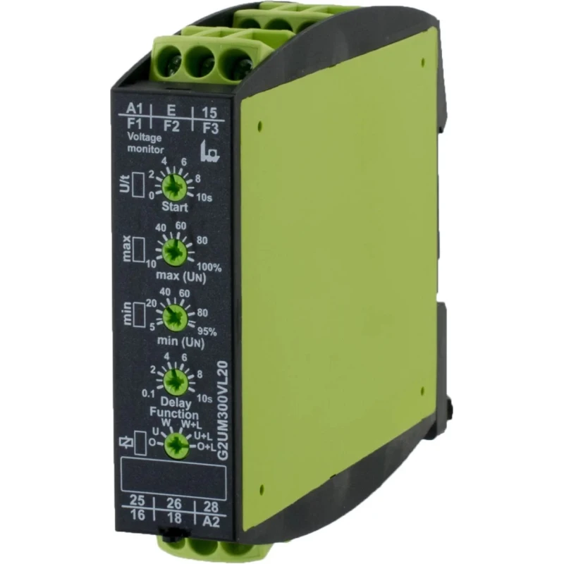 Tele Monitoring Relay 1 Phase DPDT DIN Rail Mount 24-240V AC GAMMA Series G2UM300VL20 24-240VAC/DC