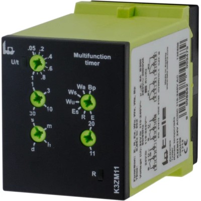 Tele Multifunction Timer Relay 2-Contact, 24 V DC, 110 V AC, 24 V AC, 240 V AC, Time Range 1 s to 30 Days K3ZM11