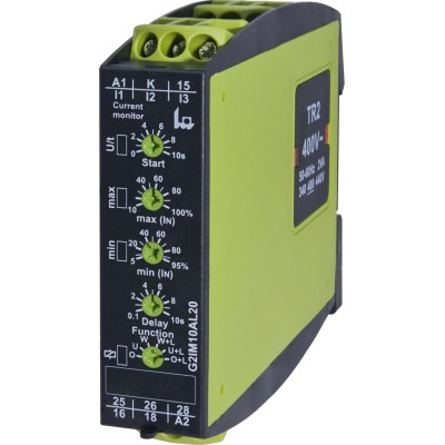 Tele Monitoring Relay 1 Phase DPDT DIN Rail 100mA to 10A 24-240VAC/DC G2IM10AL20 24-240VAC/DC