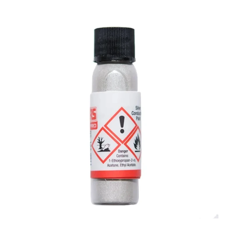 RS PRO Silver Acrylic Resin Conductive Lacquer for PCB, Electronic, Liquid in 5 g Bottle 123-9911
