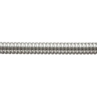 Flexicon Galvanised Steel Flexible Conduit 50 mm Nominal Diameter, Uncoated, Grey, 25m Length FU50-25M