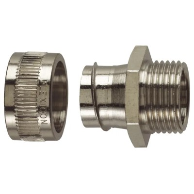 Flexicon 12 mm Nominal Size Conduit Fitting M12 x 1.5, 316 Stainless Steel IP40 SSU12-M16-M