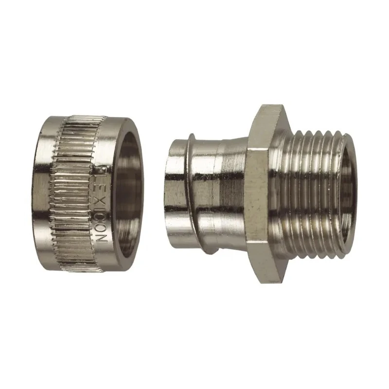 Flexicon 12 mm Nominal Size Conduit Fitting M12 x 1.5, 316 Stainless Steel IP40 SSU12-M16-M
