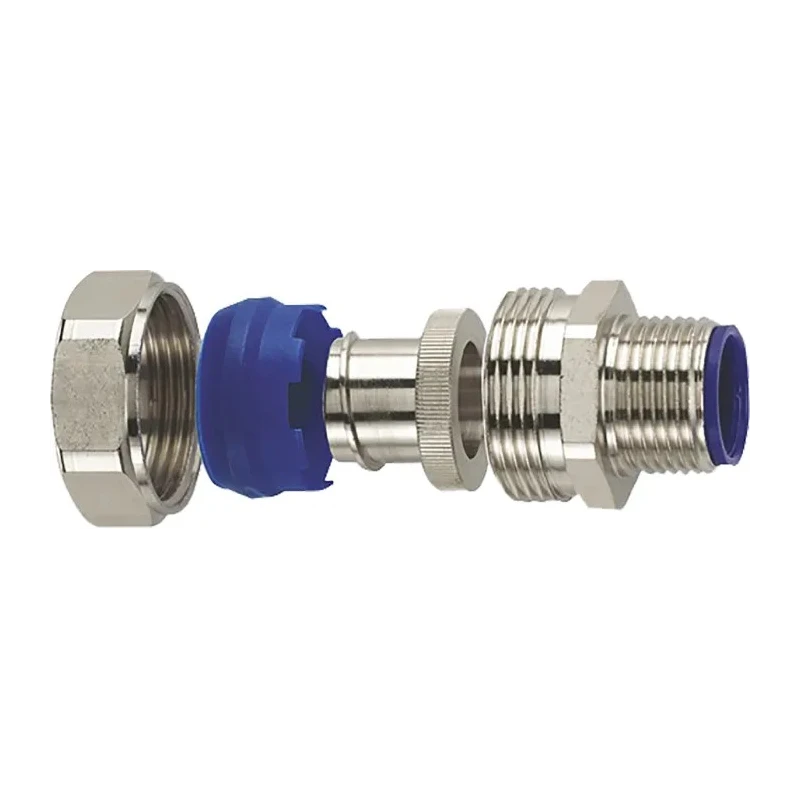 Flexicon C Type Nickel-Plated Brass Conduit Fitting 16 mm Nominal Size M20 Thread LTP16-M20-C