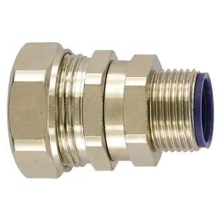 Flexicon Nickel Plated Brass Conduit Fitting 16 mm Nominal Size M20 LTP16-M20-S