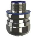 Flexicon 316 Stainless Steel Grey Conduit Fitting 40 mm Nominal Size M40 IP69 IP68 IP66 IP67 LPC40-M40-C-FG