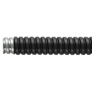 Flexicon 25 mm Nominal Diameter Polyurethane Coated Steel Flexible Conduit Black 10m LFHU25B-10M