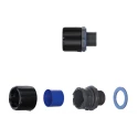 Flexicon Black Polyamide 66 Conduit Fitting, 16 mm Nominal Size, M16 Thread, IP69/IP67/IP66/IP68 Rated FPAU16-M16B