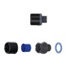 Flexicon Black Polyamide 66 Conduit Fitting, 16 mm Nominal Size, M16 Thread, IP69/IP67/IP66/IP68 Rated FPAU16-M16B