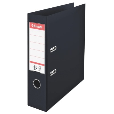Esselte Black A4 Lever Arch Ring Binder 75mm Spine Width, Capacity 500 Sheets, Model 811370
