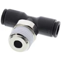 Legris LF3000 Series Male Pneumatic Fitting Brass 1/2 in R Threaded-to-Tube LF3000