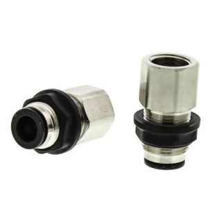 Legris LF3000 Series Female Pneumatic Fitting Brass Push-In Tube Connector 1/2 in G Thread LF3000