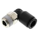 Legris LF3000 Series Male Pneumatic Fitting Nickel Plated Brass 3/8 in Threaded-to-Tube R LF3000