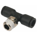 Legris Male Pneumatic Fitting Brass 3/8 in G Threaded-to-Tube Push-in 16 mm LF3000 