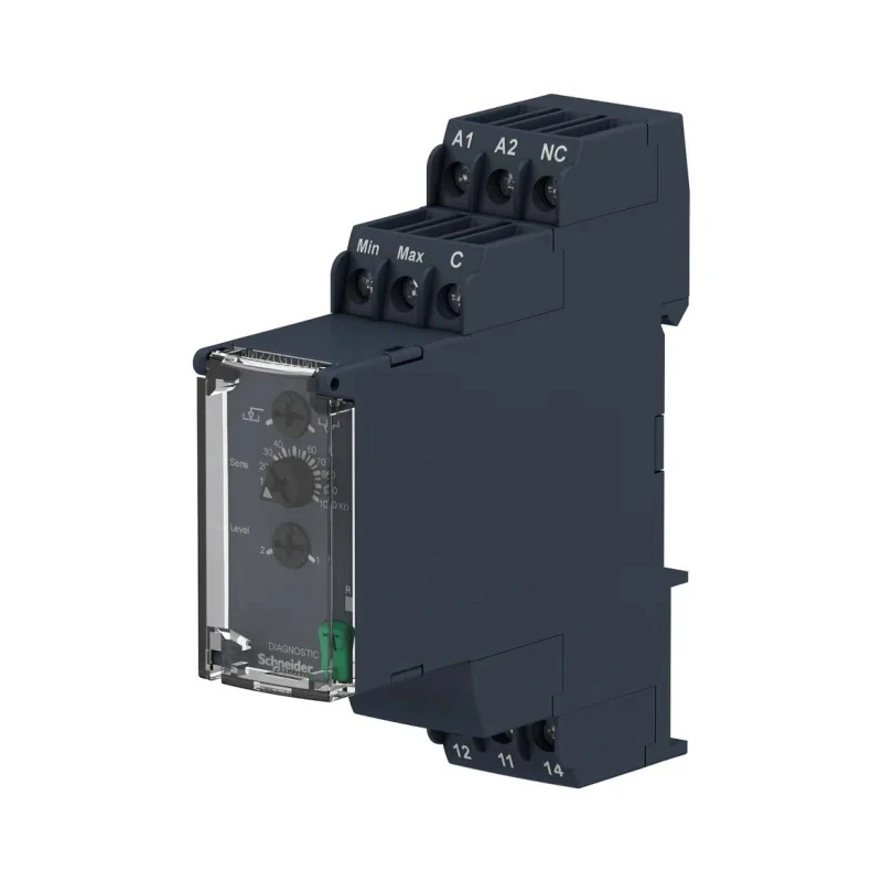 Brodersen Controls Monitoring Relay, 3 Phase, SPDT Contact Configuration, DIN Rail Mount, 380-415V AC, 8A Contact RM22LG11MT