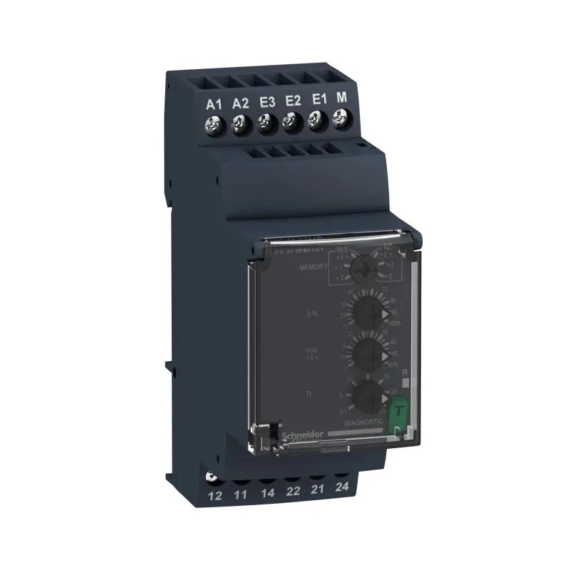 Schneider Electric Monitoring Relay 1 Phase DPDT DIN Rail 150mA-15A 24/240V AC RM35JA32MR
