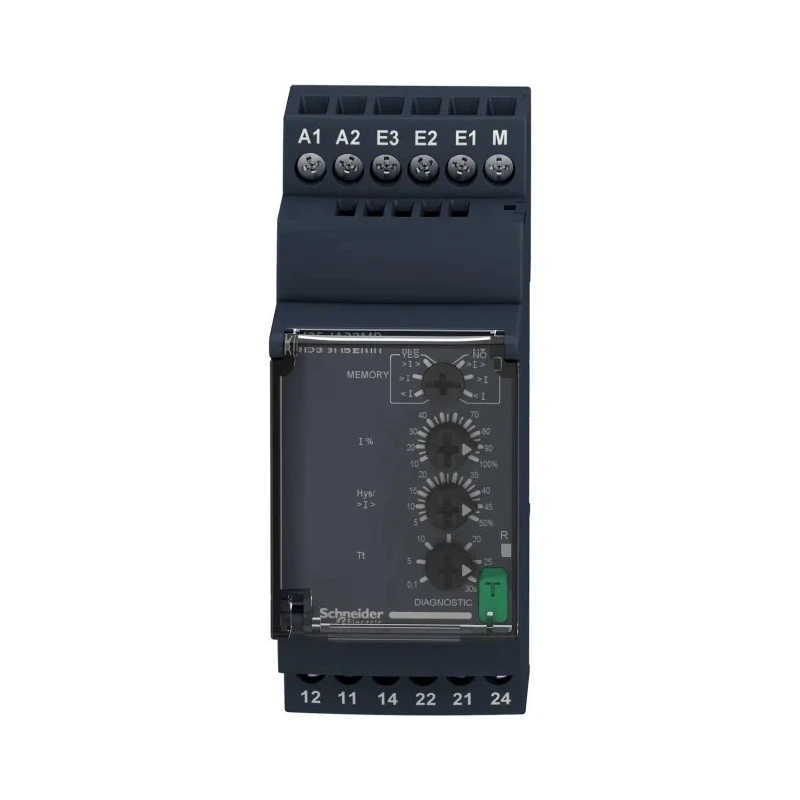 Schneider Electric Monitoring Relay 1 Phase DPDT DIN Rail 150mA-15A 24/240V AC RM35JA32MR