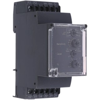 Schneider Electric Monitoring Relay 1 Phase DPDT DIN Rail 24V AC 240V AC RM35LM33MW