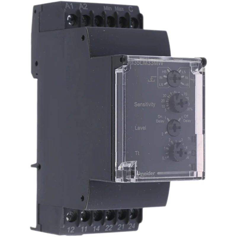 Schneider Electric Monitoring Relay 1 Phase DPDT DIN Rail 24V AC 240V AC RM35LM33MW
