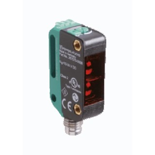 Pepperl + Fuchs Retroreflective Photoelectric Sensor, Block Style, 0 to 7.5 m Detection Range OBR7500-R100-2EP-IO-V31