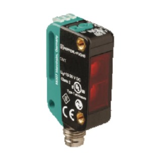 Pepperl + Fuchs Background Suppression Distance Sensor Block Sensor 40 mm to 100 mm NPN/PNP IP69K OMT100-R100-2EP-IO-V31