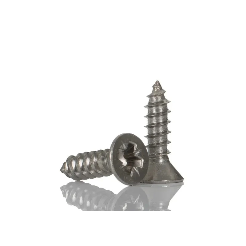 RS PRO Stainless Steel Countersunk Head Pozidriv Self-Tapping Screw Thread Size 6 Length 13 mm Grade A4 522-1319